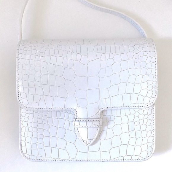 ALAIA CROC EMBOSSED SMALL BAG